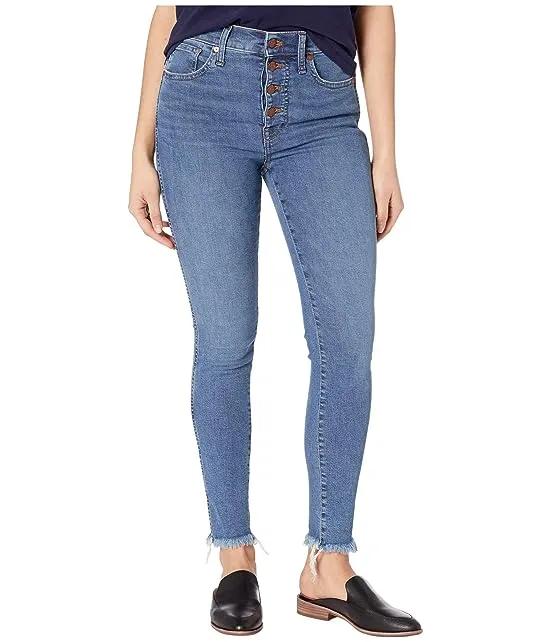 10" High-Rise Skinny Jeans in Mackey Wash