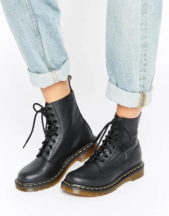 1460 Pascal 8 eye boots in black