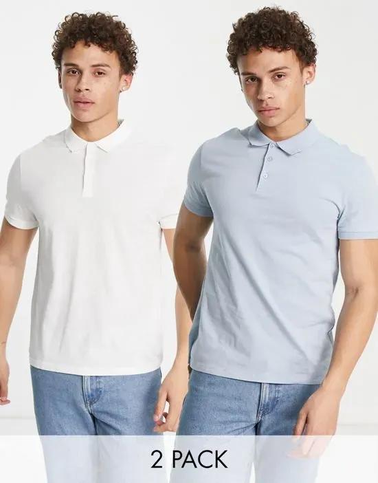 2 pack polo in multi