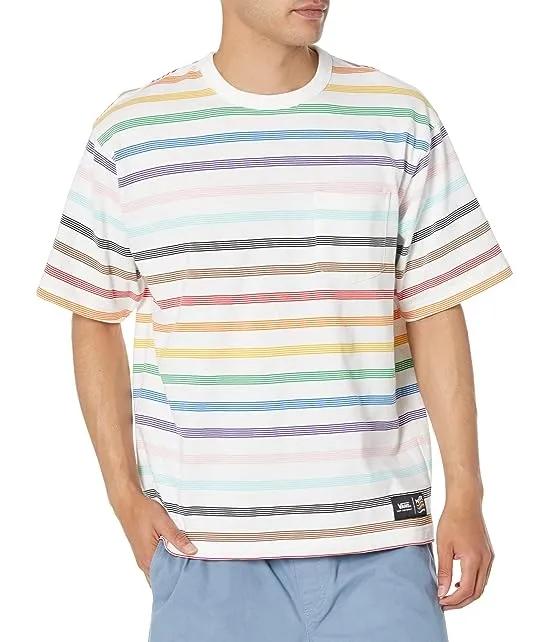 2023 Pride Stripe Short Sleeve Knit Tee