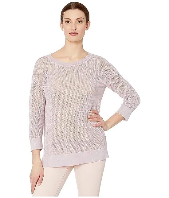 3/4 Sleeve Lurex Sweater