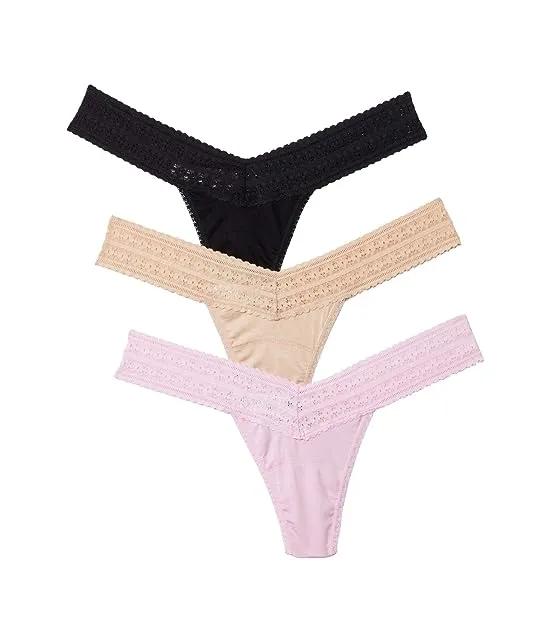3 Pack DreamEase Low Rise Thongs