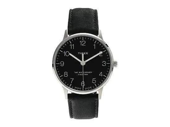 40 mm Waterbury Classic Leather Strap Watch