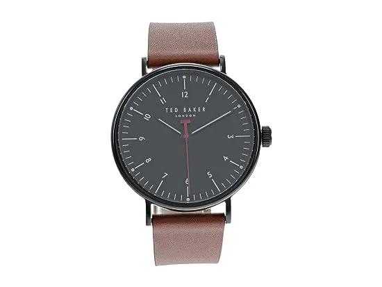 41 mm Howden 3H Leather Strap Watch