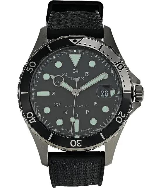 41 mm Navi XL Automatic Synthetic Rubber Strap Watch