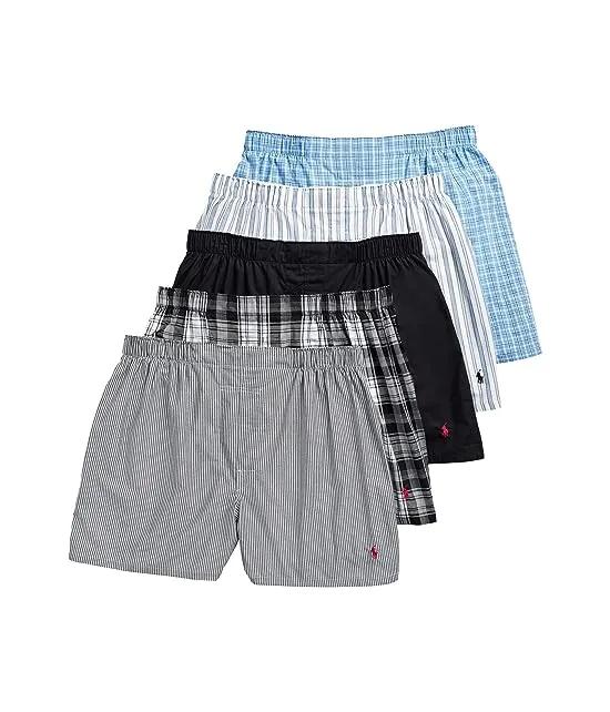 5-Pack Classic Fit Woven Boxers