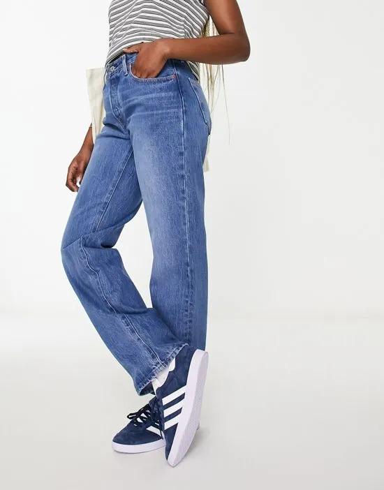 501 90S skinny jeans in mid wash blue