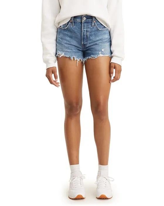 501 High Rise Denim Shorts