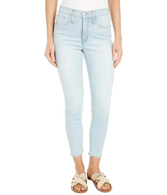 9" Mid-Rise Skinny Crop Jeans in Simon Wash: Coolmax® Denim Edition