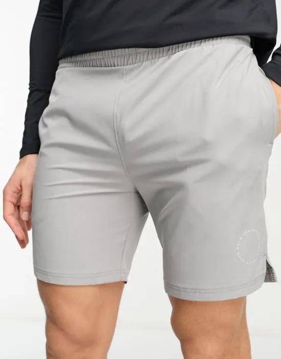 A Better Life Exists Active shorts in gray