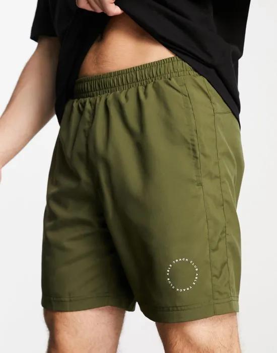 A Better Life Exists Active shorts in khaki