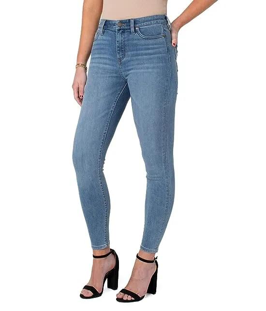 Abby High-Rise Ankle Skinny Eco Jeans 28" in Scenic