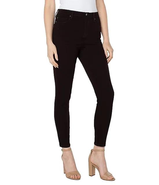 Abby High-Rise Ankle Skinny Jeans 28" in Molasses