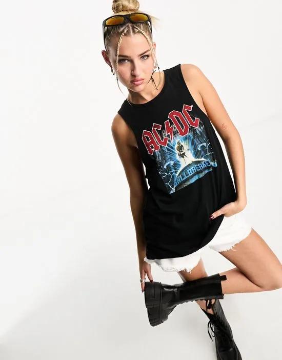 'AC/DC' band tank top in black