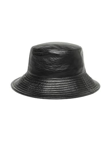 Accessories 8 by YOOX LEATHER UNISEX BUCKET HAT
