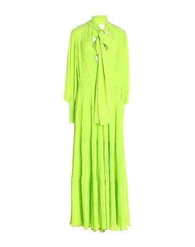 Acid green Crêpe Long dress