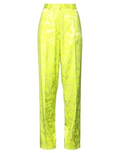 Acid green Jacquard Casual pants
