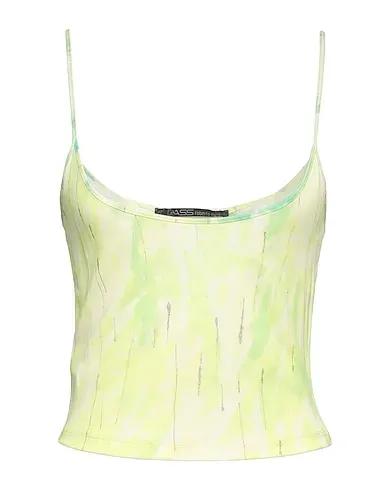 Acid green Jersey Crop top