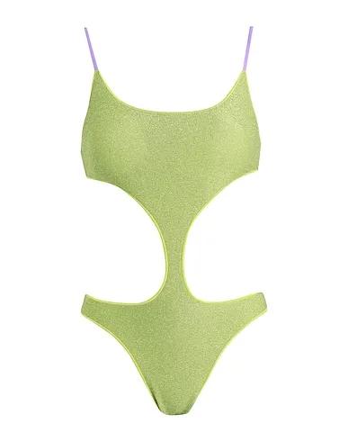 Acid green Jersey One-piece swimsuits