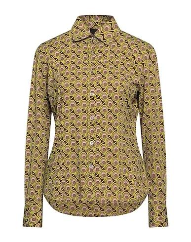 Acid green Jersey Patterned shirts & blouses