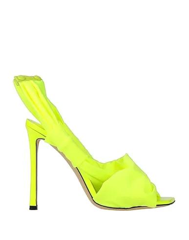 Acid green Jersey Sandals