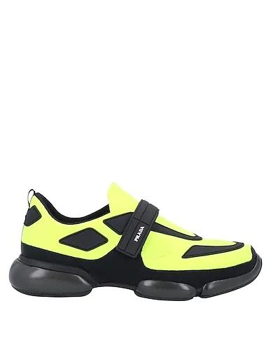 Acid green Jersey Sneakers