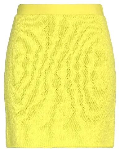 Acid green Knitted Mini skirt