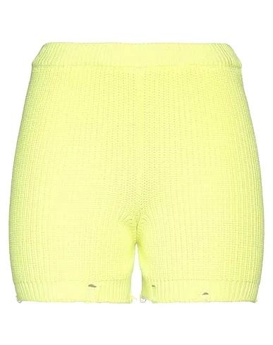 Acid green Knitted Shorts & Bermuda
