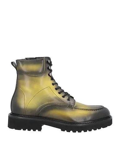 Acid green Leather Boots