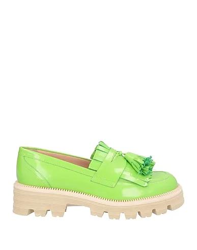 Acid green Leather Loafers