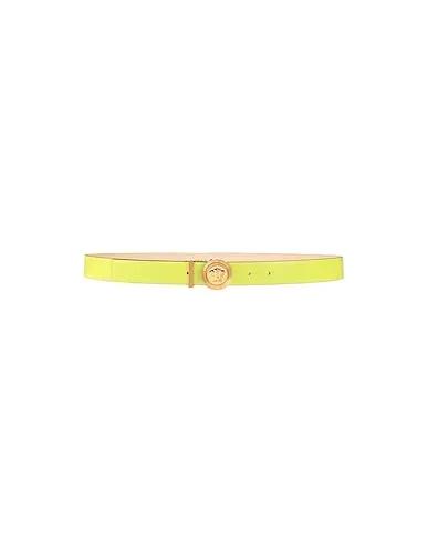 Acid green Leather Regular belt