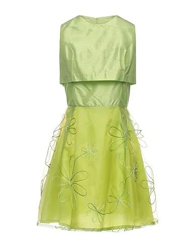 Acid green Organza Short dress