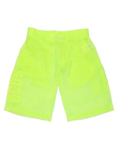 Acid green Organza Shorts & Bermuda