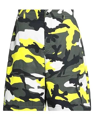 Acid green Plain weave Shorts & Bermuda