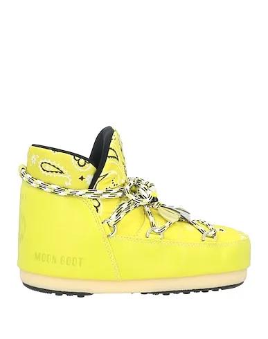 Acid green Techno fabric Ankle boot