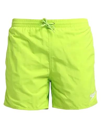 Acid green Techno fabric Swim shorts