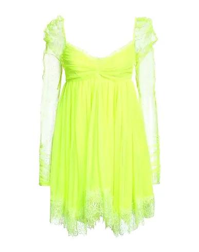 Acid green Tulle Short dress