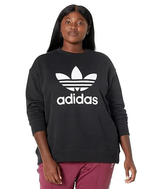 adidas Originals Plus Size Trefoil Crew Sweatshirt