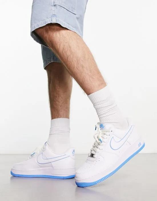 Air Force 1 '07 sneakers in white and blue