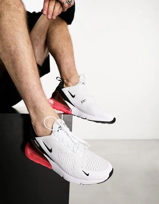 Air Max 270 sneakers in white and pink