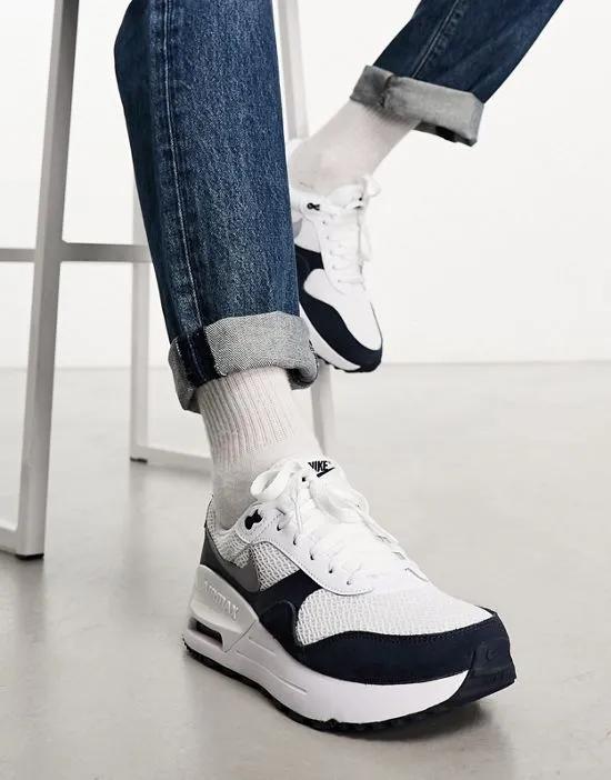 Air Max SYSTM sneakers in white and gray