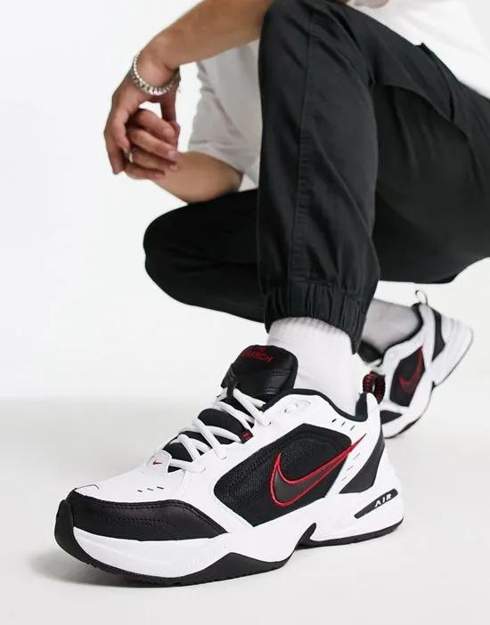 Air Monarch IV sneakers in black and white
