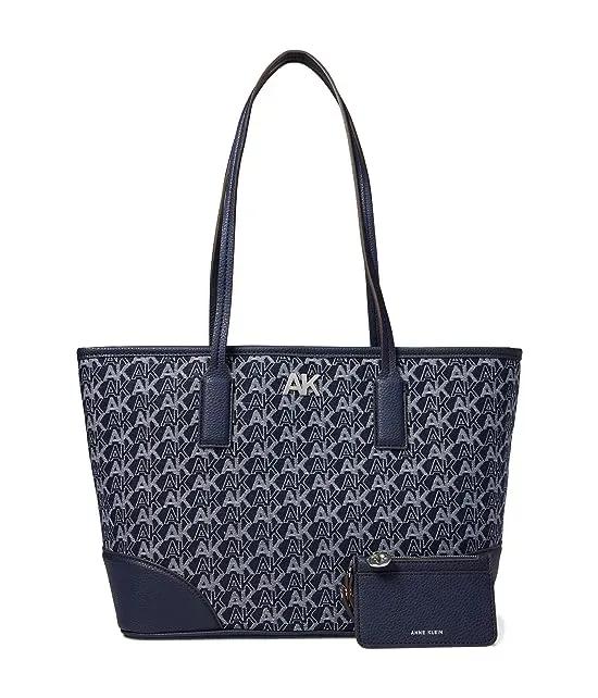 AK Logo Tote with Card Case