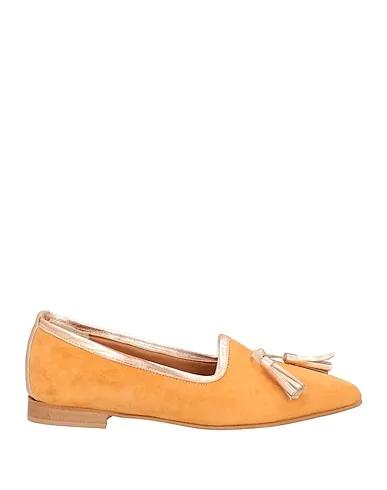 Apricot Leather Loafers