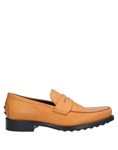 Apricot Leather Loafers