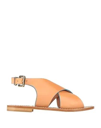 Apricot Leather Sandals
