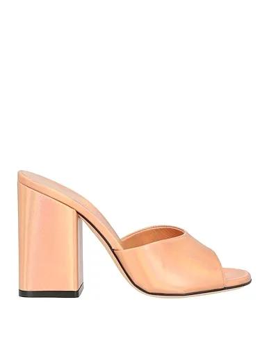 Apricot Leather Sandals
