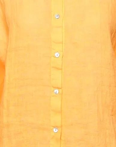 Apricot Plain weave Linen shirt