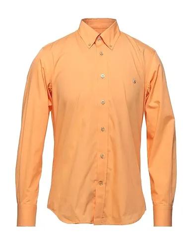 Apricot Plain weave Solid color shirt