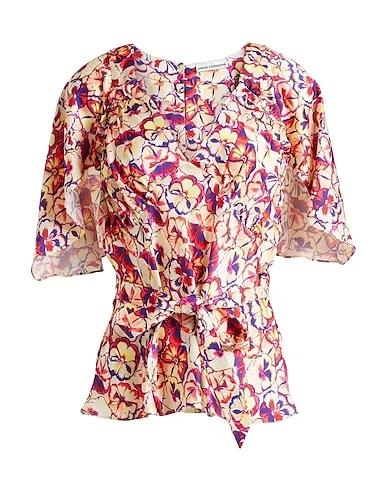 Apricot Satin Blouse